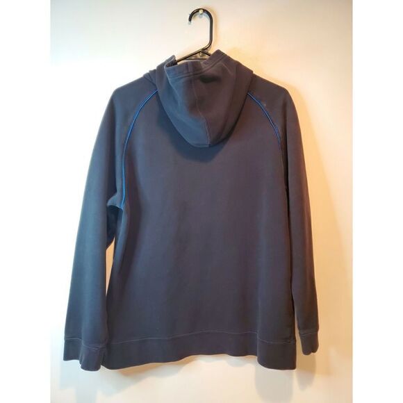 Vintage Nike Hoodie Hooded Sweatshirt Pullover Swoosh Logo Mens Youth XL Black - Picture 9 of 12